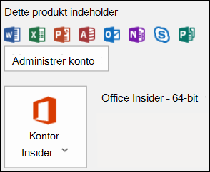 Se Filer > Office-konto for at finde din version af Outlook.