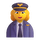Emoji med teams kvindelig pilot