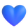 Emoji med blåt hjerte i Teams