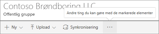 SharePoint Menuen Onine-dokumentbibliotek