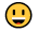Emoji med tandagtigt grin