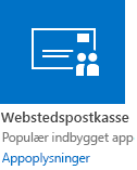 App'en Webstedspostkasse