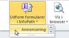 InfoPath-listeformularer for SharePoint