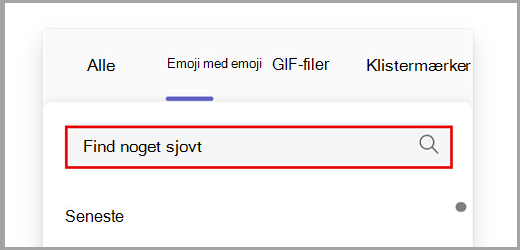 Søg i alle emojiindstillinger.