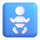 Emoji med symbol for teams-baby