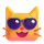 Emoji med cool kat i Teams