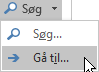 Vælg Søg i gruppen Redigering under fanen Formatér tekst, og vælg derefter Gå til.