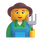 Emoji med kvindelig landmand i Teams