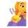 Emoji med døv teams-kvinde