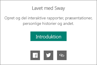 Produceret af Sway-branding