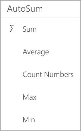 Excel Sum på Android-tablet