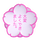 Emoji med hvid blomst i Teams