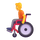 Emoji med teamperson i kørestol