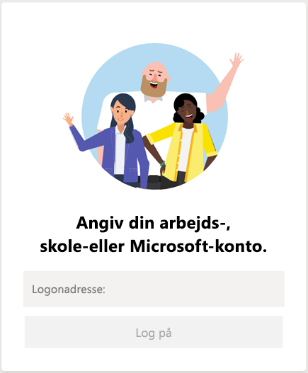 Log på Microsoft Teams