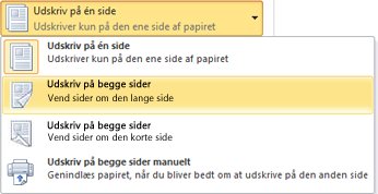 Udskrive på begge sider af papiret (duplex) i Word - Microsoft