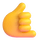 Emoji med "Teams call me hand"
