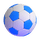 Emoji med fodbold i Teams