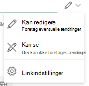 ikonet pen angiver, at modtagerne kan redigere filen