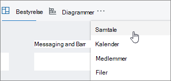 Samtaleværktøjet under de tre prikker