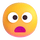 Emoji med teams med pandende ansigt med åben mund