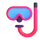 Emoji med dykkermaske i Teams