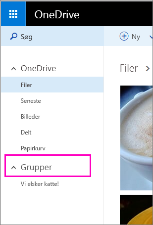 Windows Live-grupper i OneDrive