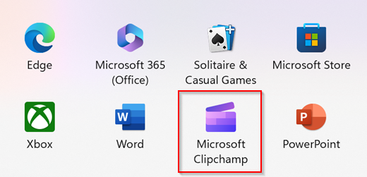 Clipchamp er en indbakkeapp i Windows 11
