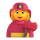 Emoji med kvindelig brandmand i Teams