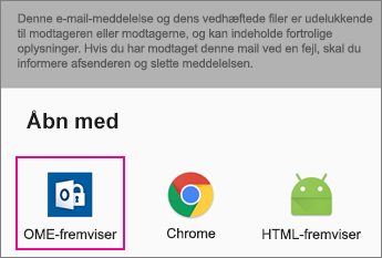 OME Viewer med Gmail på Android 2