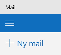 Knappen Ny mail i Outlook Mail-app