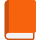 Orangefarbenes Buch-Emoticon