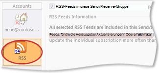 RSS in einer Senden-Empfangen-Gruppe