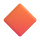Teams große orangefarbene Rauten-Emoji