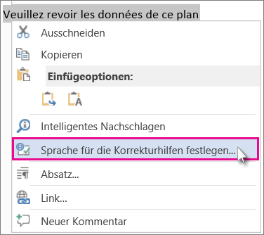 Sprache in word ändern