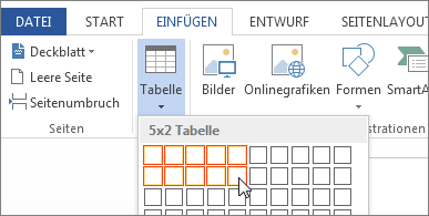 Wie füllt ein text in einer word tabelle - Deutschland