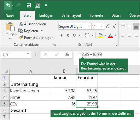 Excel ausrufezeichen was formel in bedeutet Übersicht über
