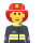 Mann Feuerwehr-Emoticon