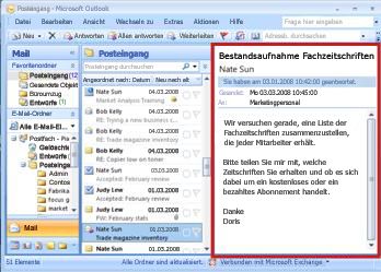 Anzeigen Einer Vorschau Von Nachrichten - Outlook