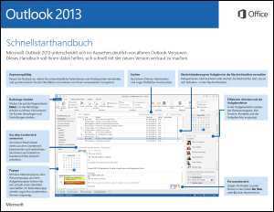 Outlook 2013 – Schnellstarthandbuch