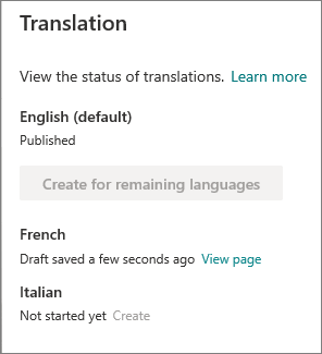 Übersetzungs-status