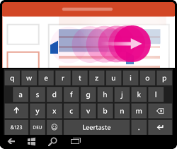 PowerPoint für Windows Mobile – Absatz per Touch auswählen