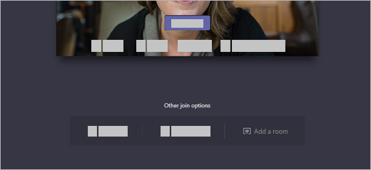 Auf dem Bildschirm "beitreten" unter "andere Verknüpfungsoptionen" gibt es eine Option zum Hinzufügen eines Chatrooms