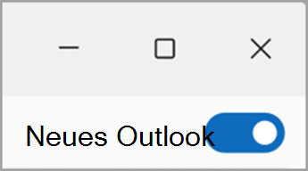 Umschalten aus dem neuen Outlook-Screenshot