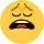Müdes Gesichts-Emoticon