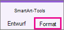 Registerkarte 'Format' unter 'SmartArt-Tools'