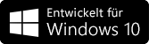 Entwickelt für Windows 10