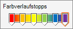 Regenbogen-Farbverlauf unter Verwendung von sechs Stopps