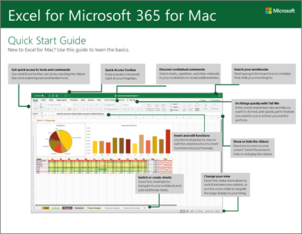 Excel 2016 für Mac – Schnellstartleitfaden