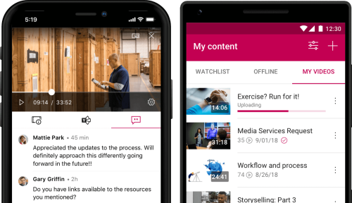 Inhalte in der mobilen Stream-App