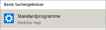 Standardprogramme unter Windows